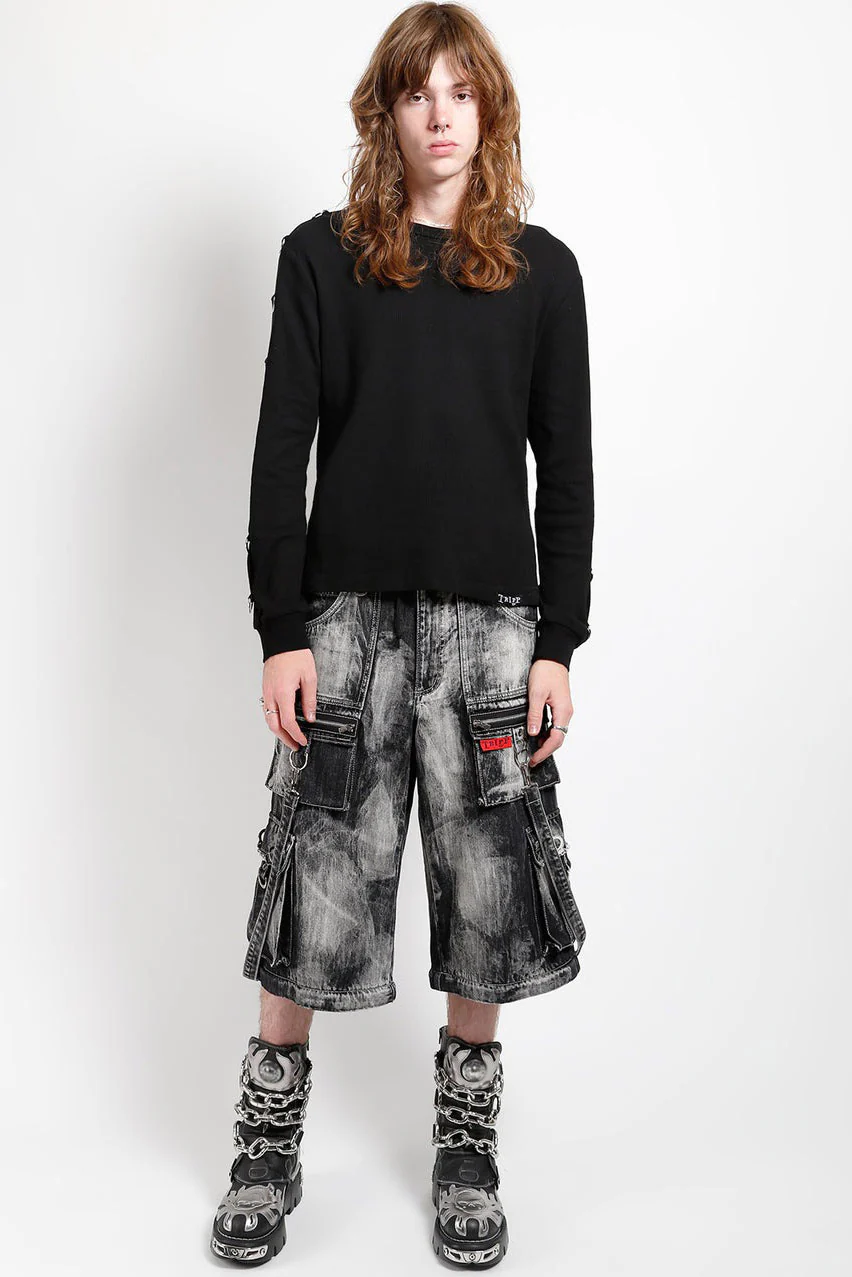 Tripp NYC Zip Lock Storm Wash Pants [Black Denim] - Image 5