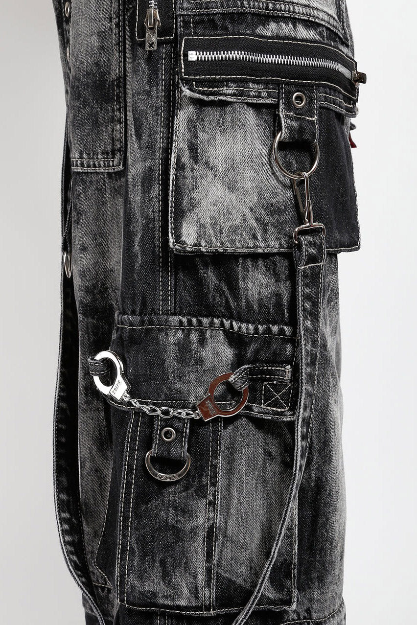 Tripp NYC Zip Lock Storm Wash Pants [Black Denim] - Image 6
