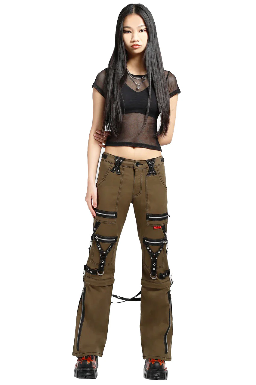 Tripp NYC Zip Militia Pants [ARMY GREEN] - Image 4