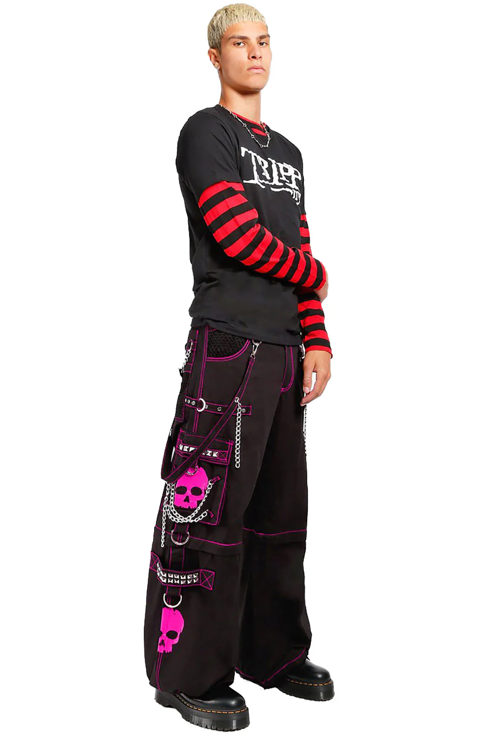 Tripp Super Skull Pants [Black/Pink] - Image 2