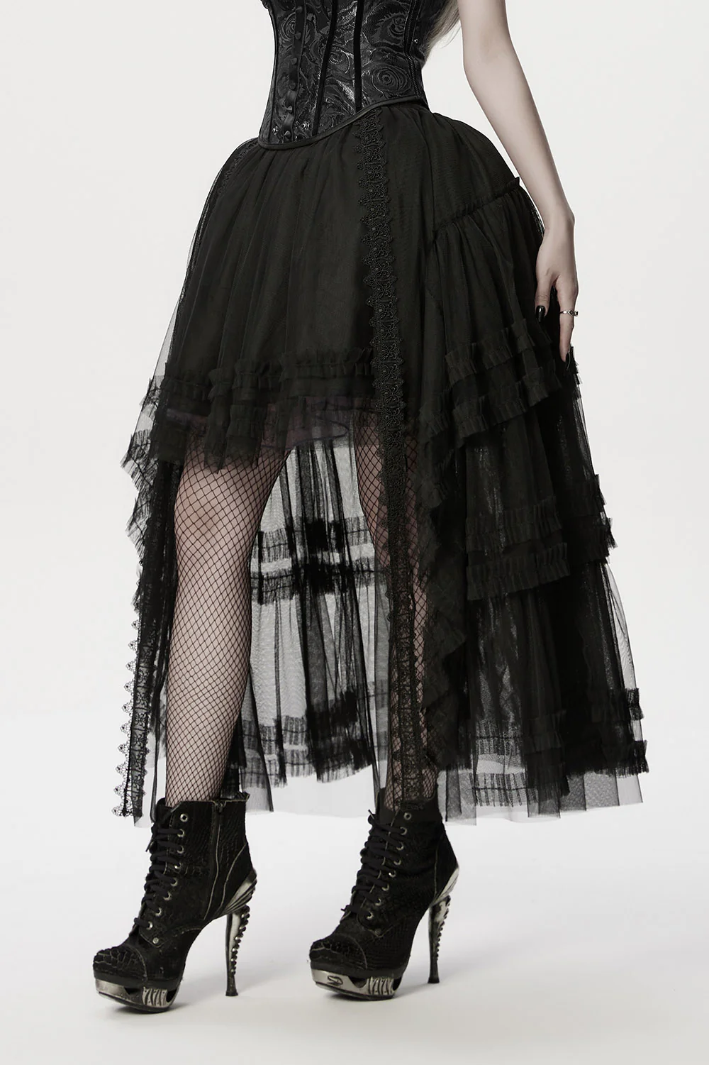 Twilight Corsage Layered Tulle Skirt