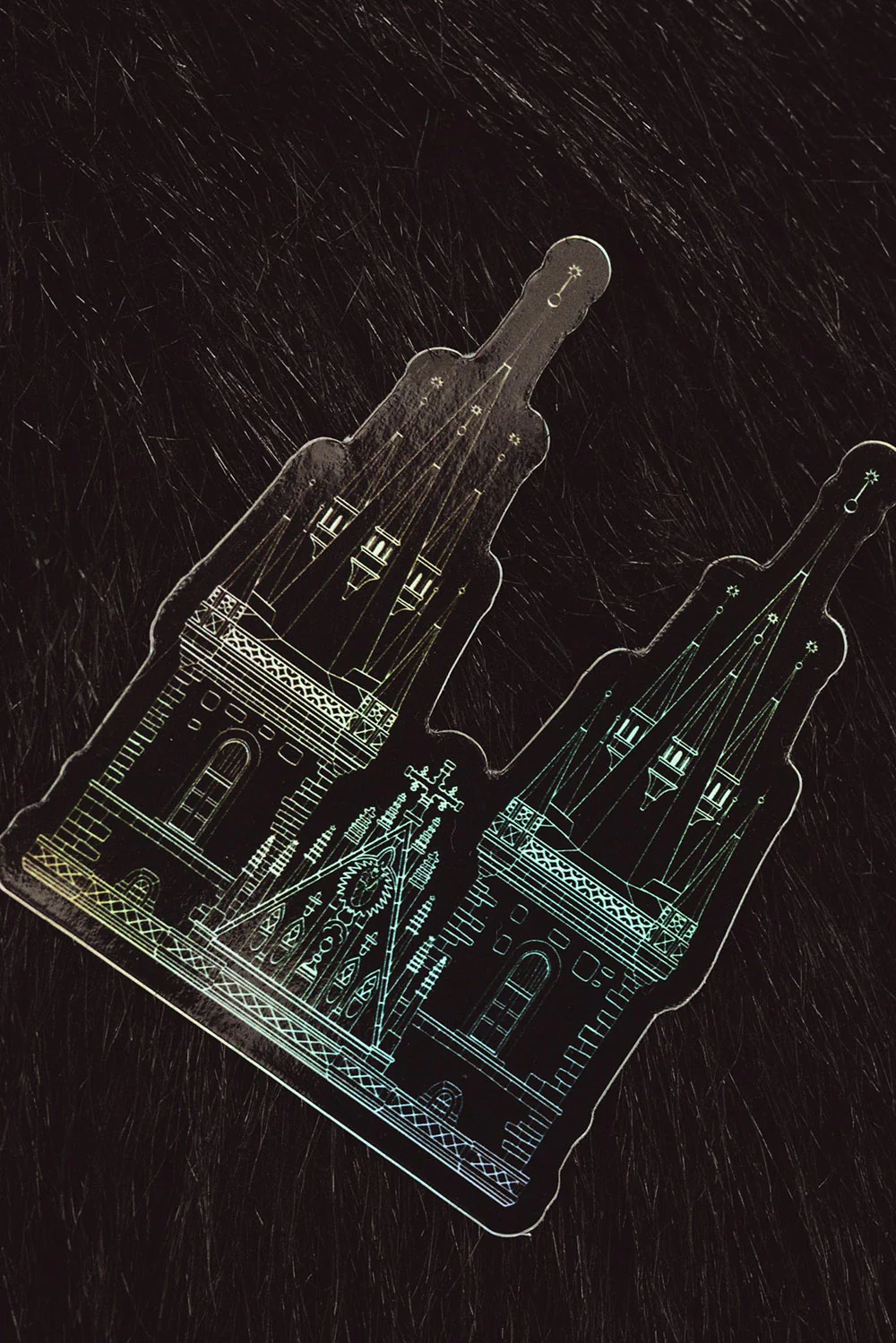 Tyn Cathedral Holographic Vinyl Sticker - Image 3