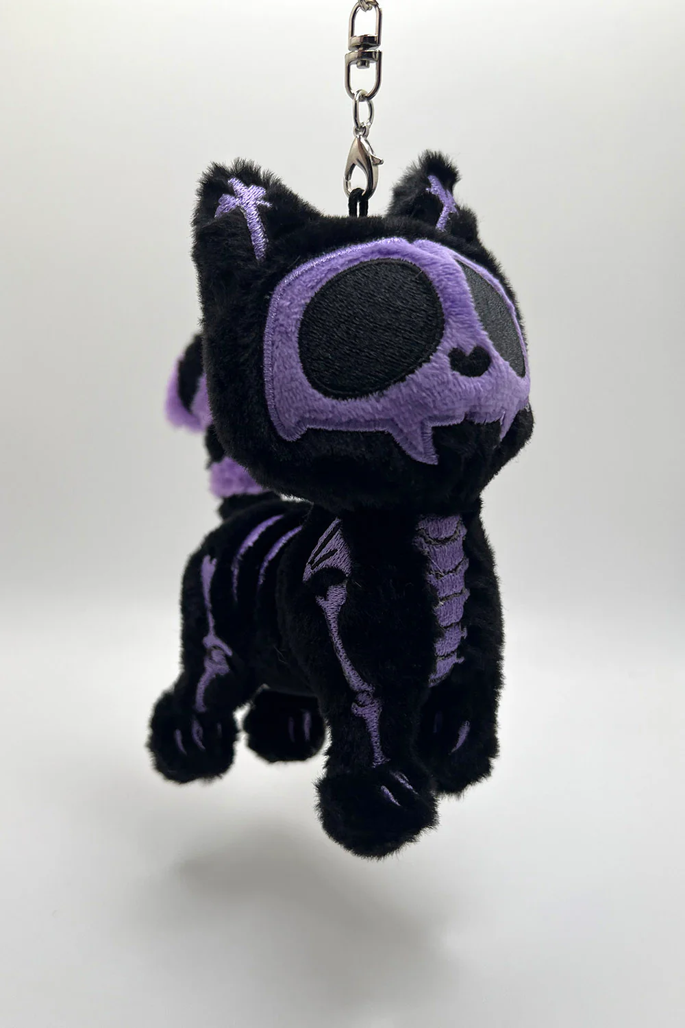 Ultra Violet Skelekitty Plush Keychain - Image 5