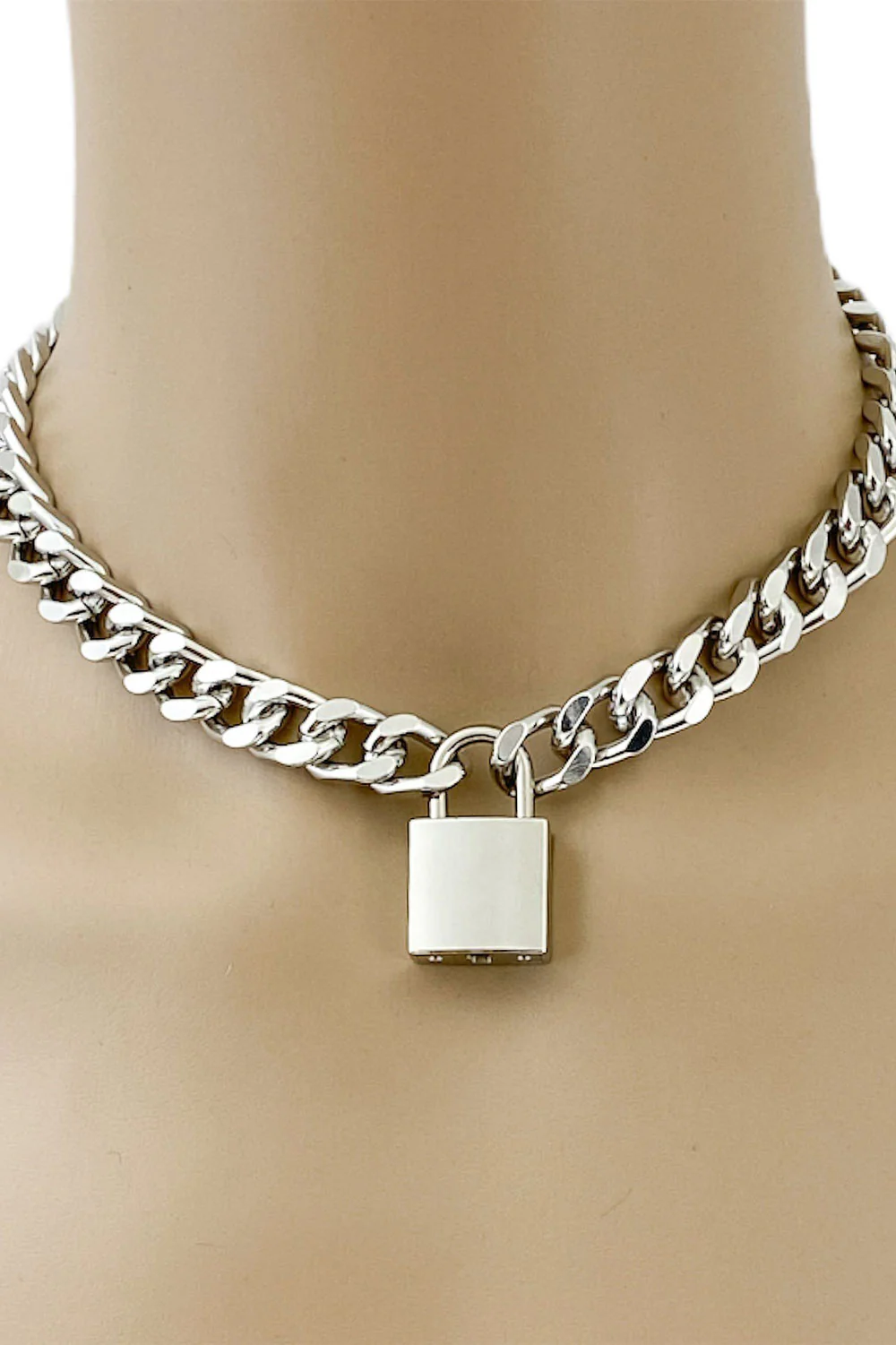 Unchained Necklace [Square Padlock] - Image 3