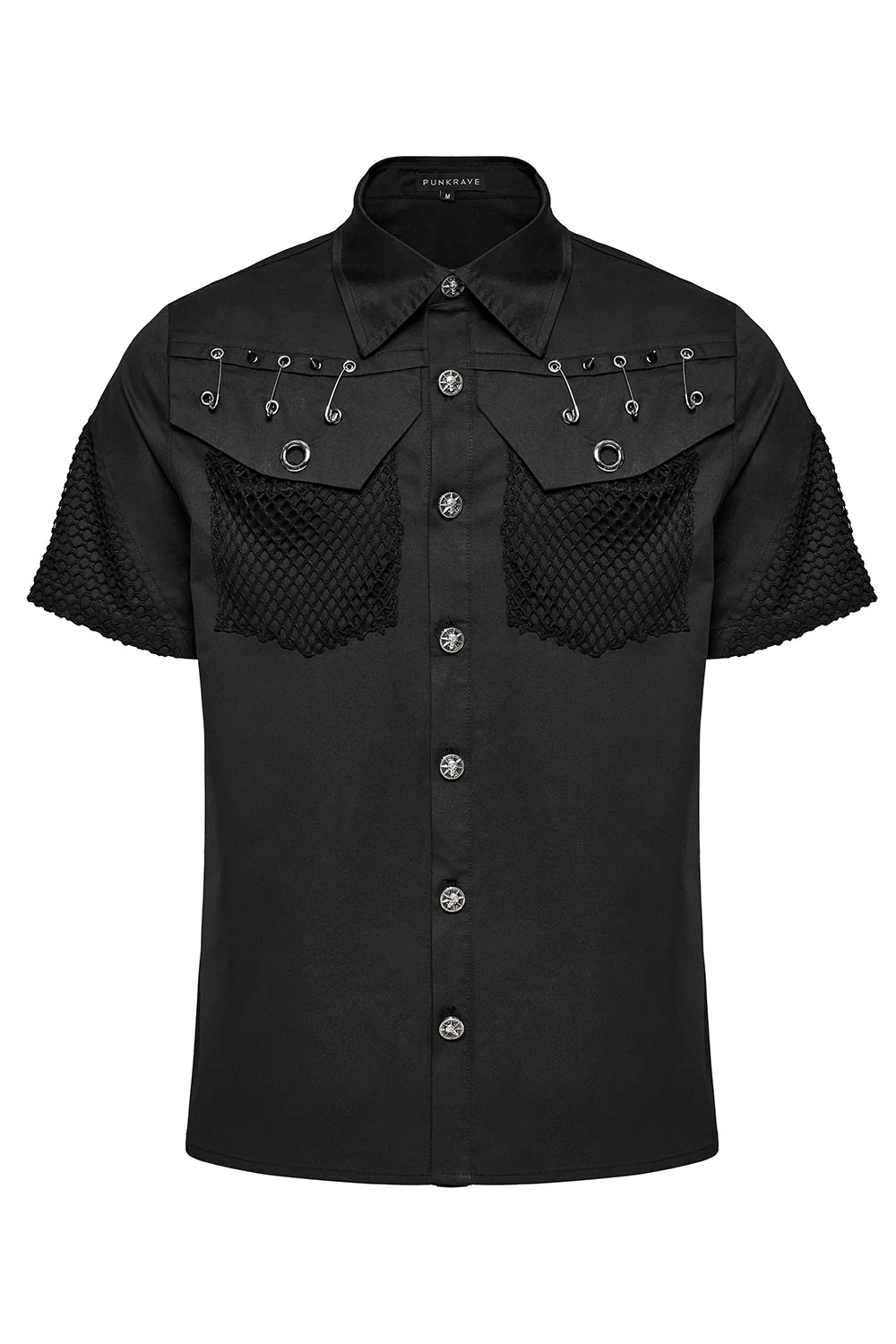 Undead Safety Pin Button Up Shirt - Image 7