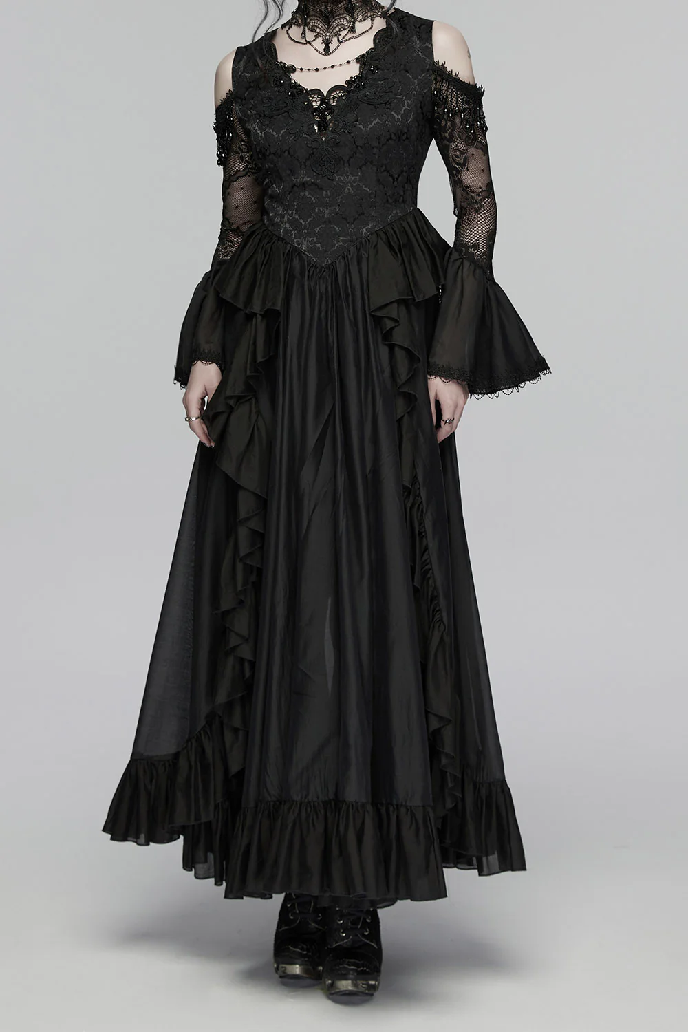 Vampire Bride Lace Gothic Gown - Image 7