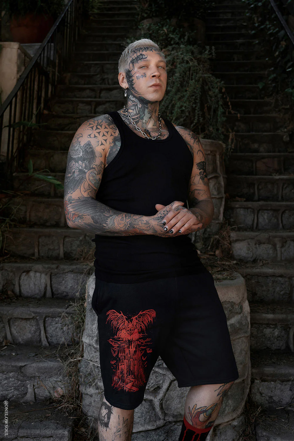Vampire Castle Sweat Shorts [Unisex] - Image 2