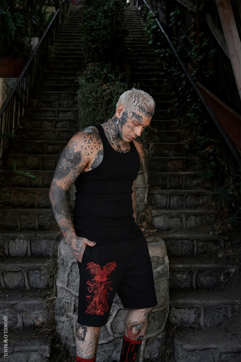 Vampire Castle Sweat Shorts [Unisex] - Image 9