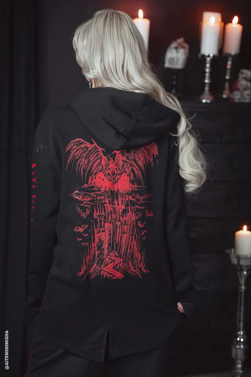 Vampire Castle Ultramage Hoodie [RED] - Image 3
