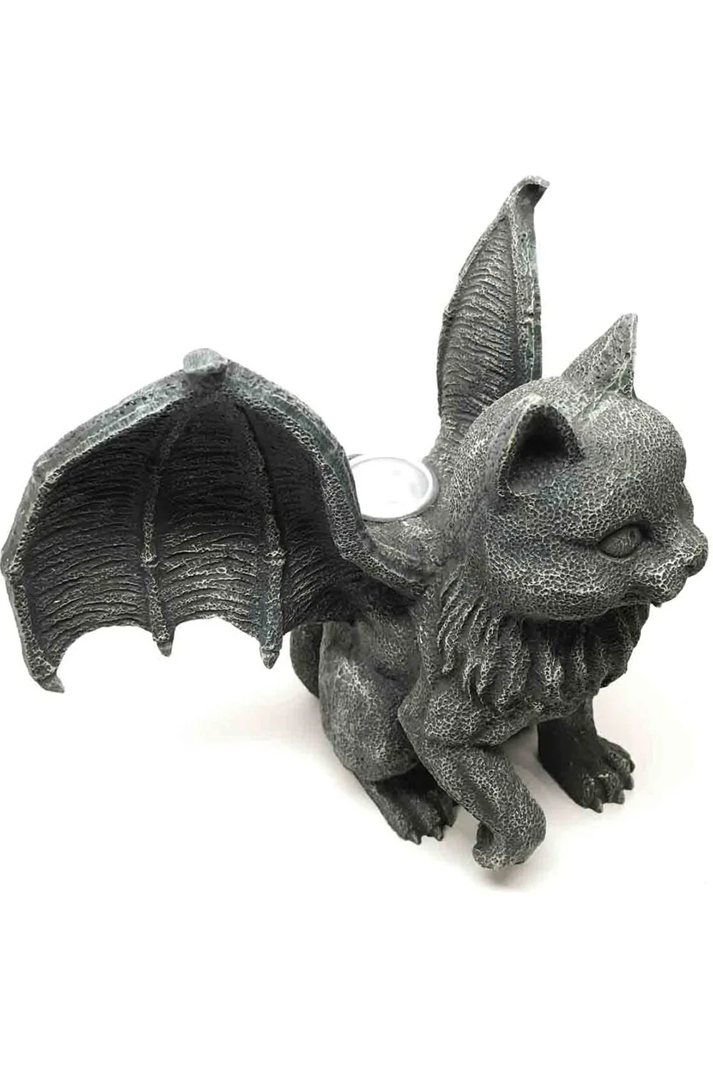 Vampire Cat Gargoyle Candle Holder - Image 4