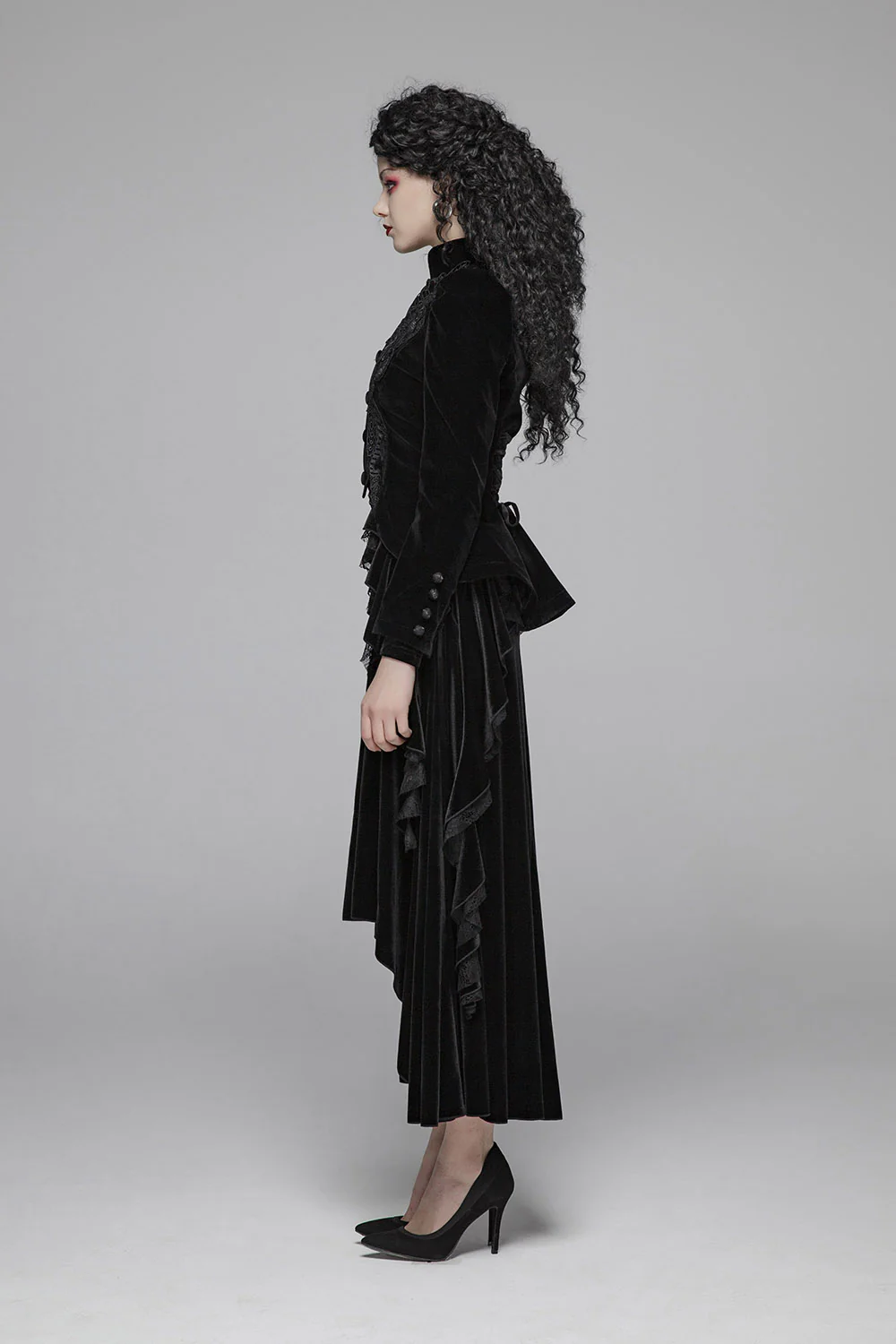 Vampire Goth Velvet Coat - Image 5