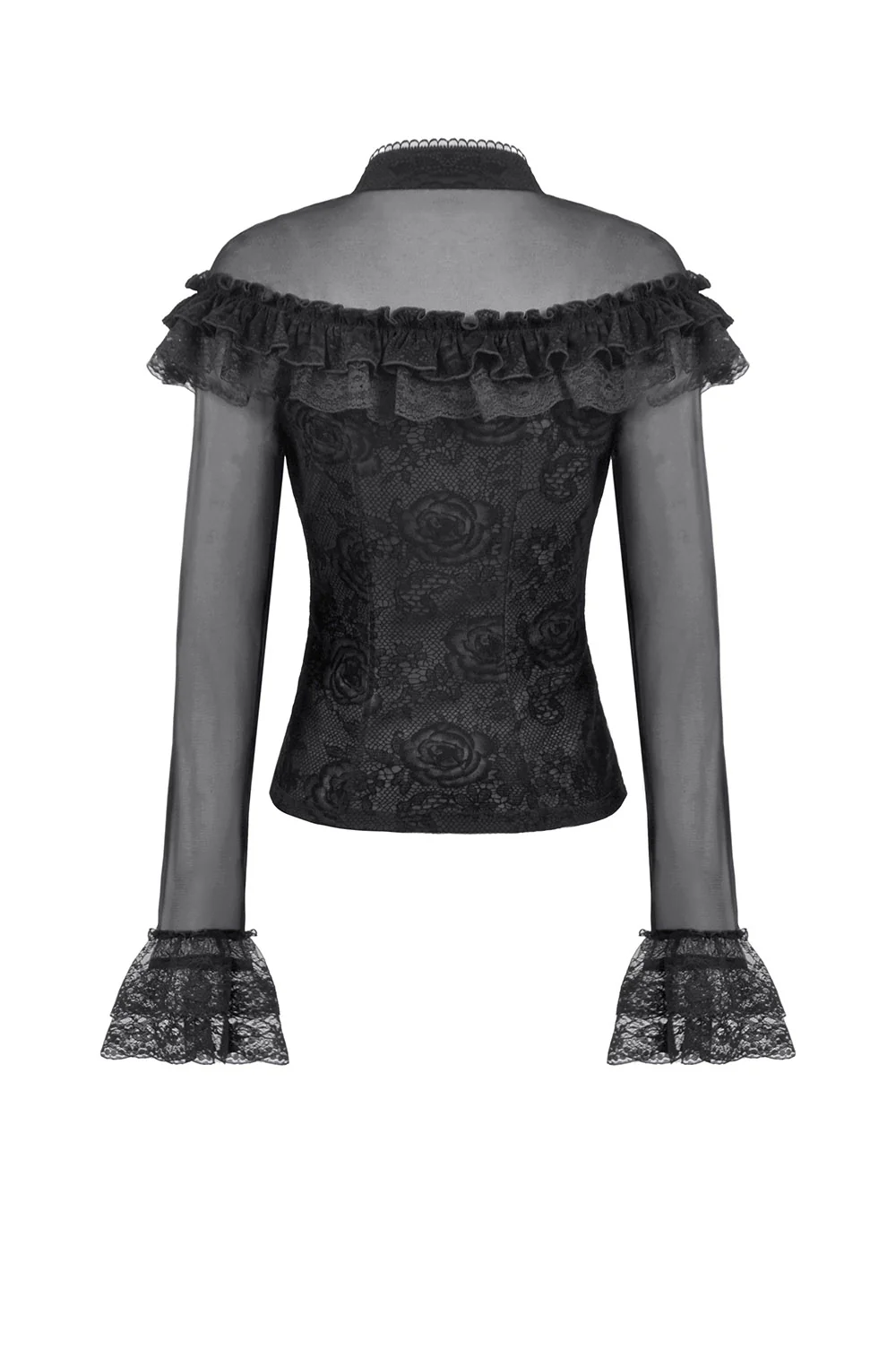 Vampirism Long Sleeve Ruffled Top - Image 8