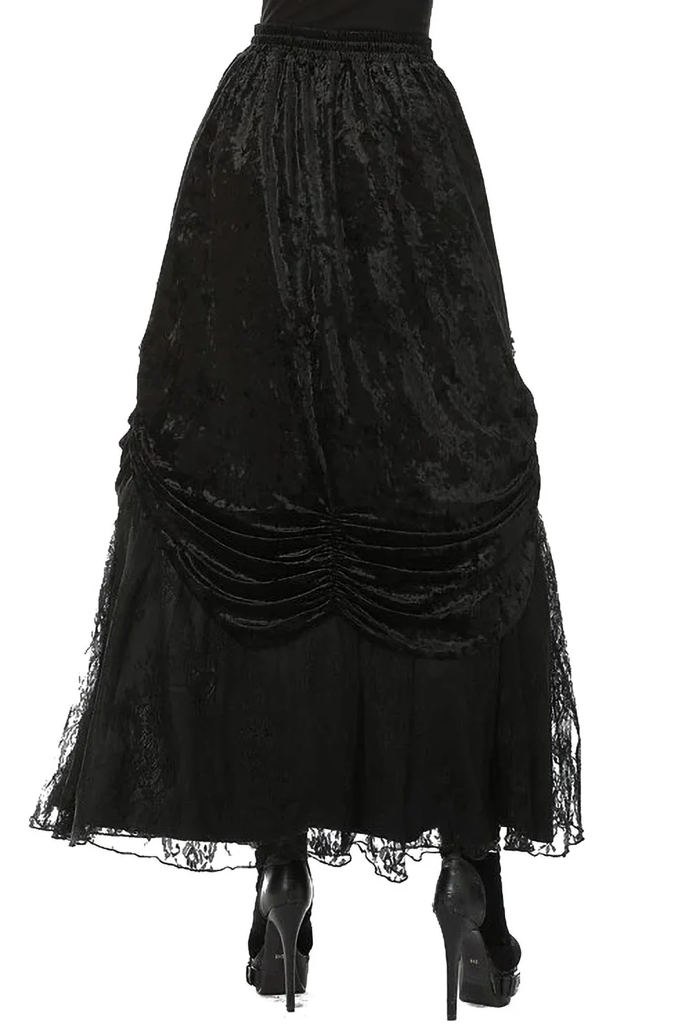 Vampren Velvet Maxi Skirt - Image 2
