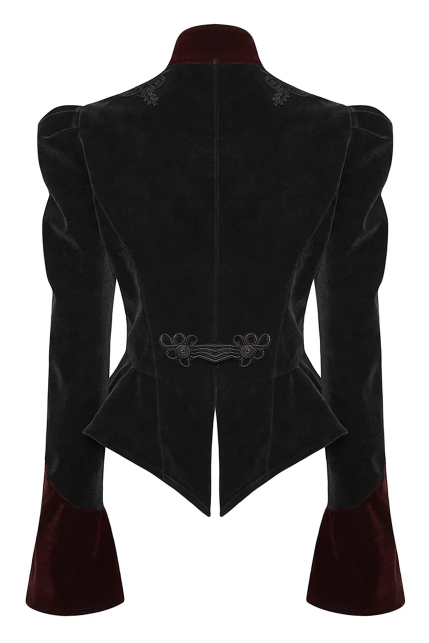 Vampress Velvet Tailcoat [BLACK/RED] - Image 7