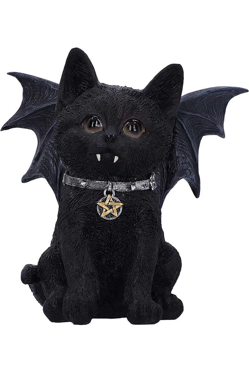 Vampuss Black Bat Cat Sculpture - Image 2