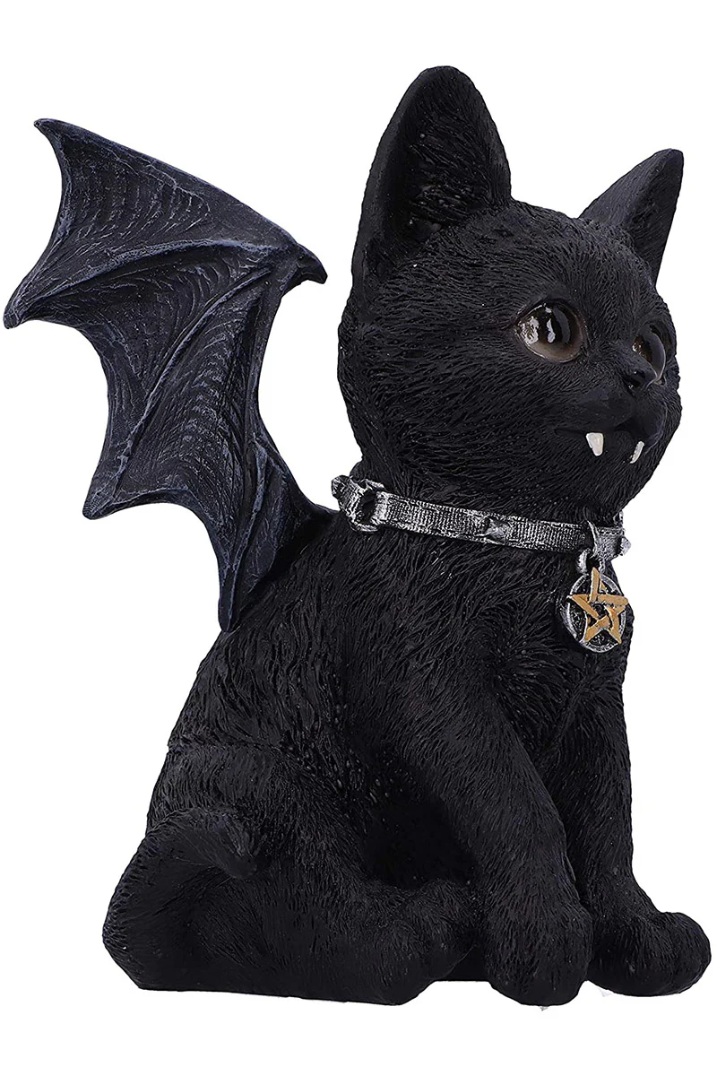 Vampuss Black Bat Cat Sculpture - Image 5