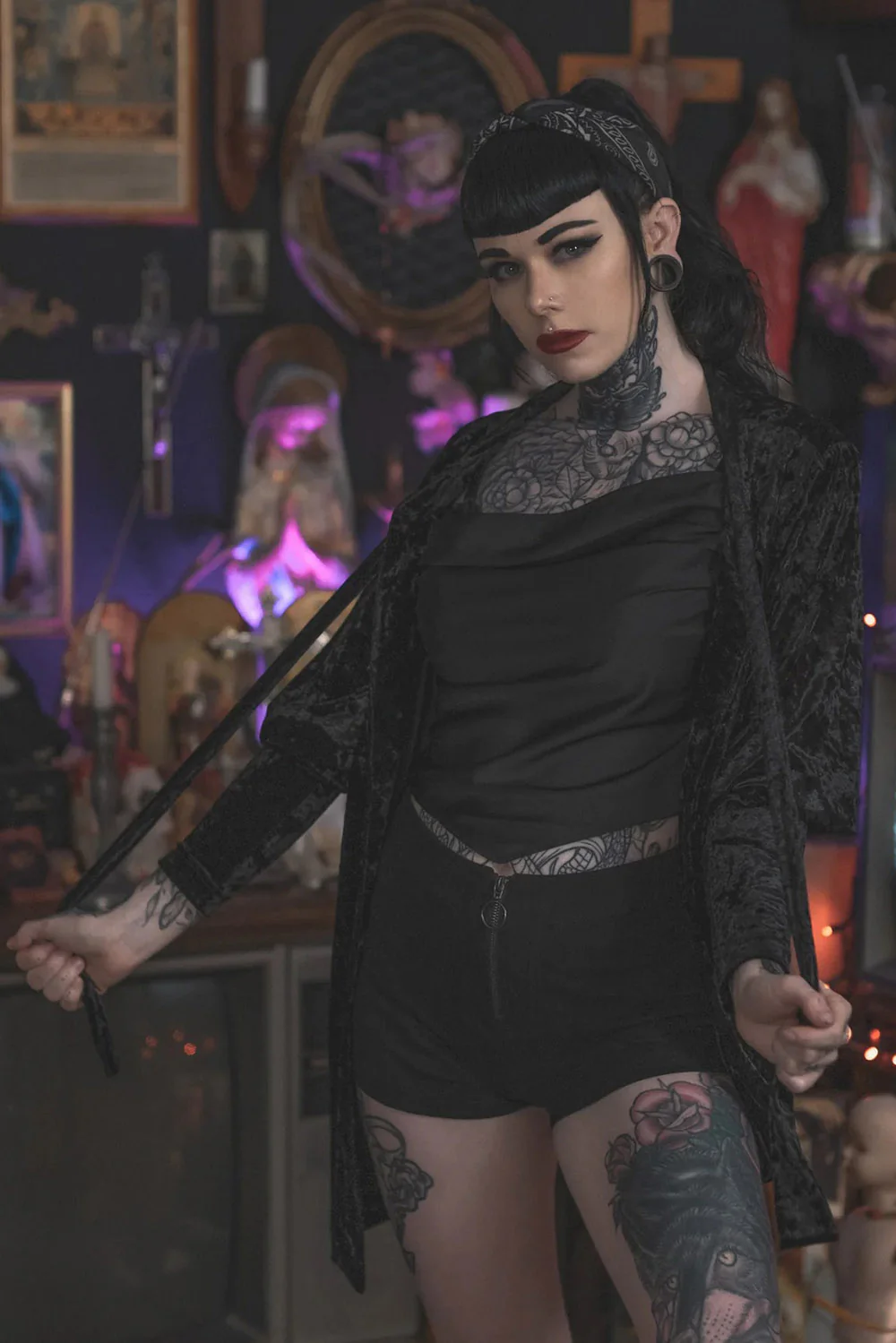 Vampyre Voodoo Cardigan [BLACK] - Image 3