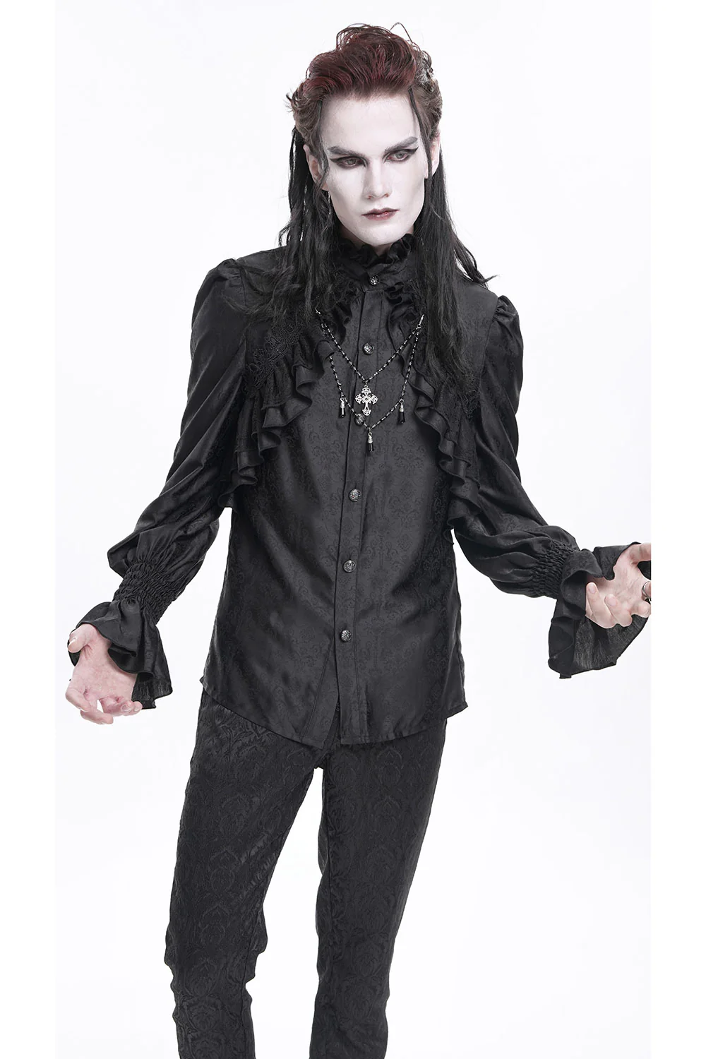 Van Helsing Vampire Hunter Button-Up Shirt - Image 2