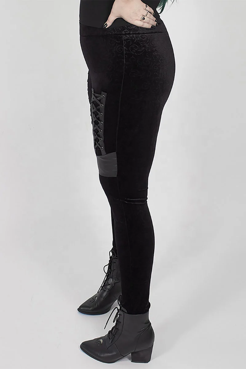 Velvet Silhouette Legings - Image 3