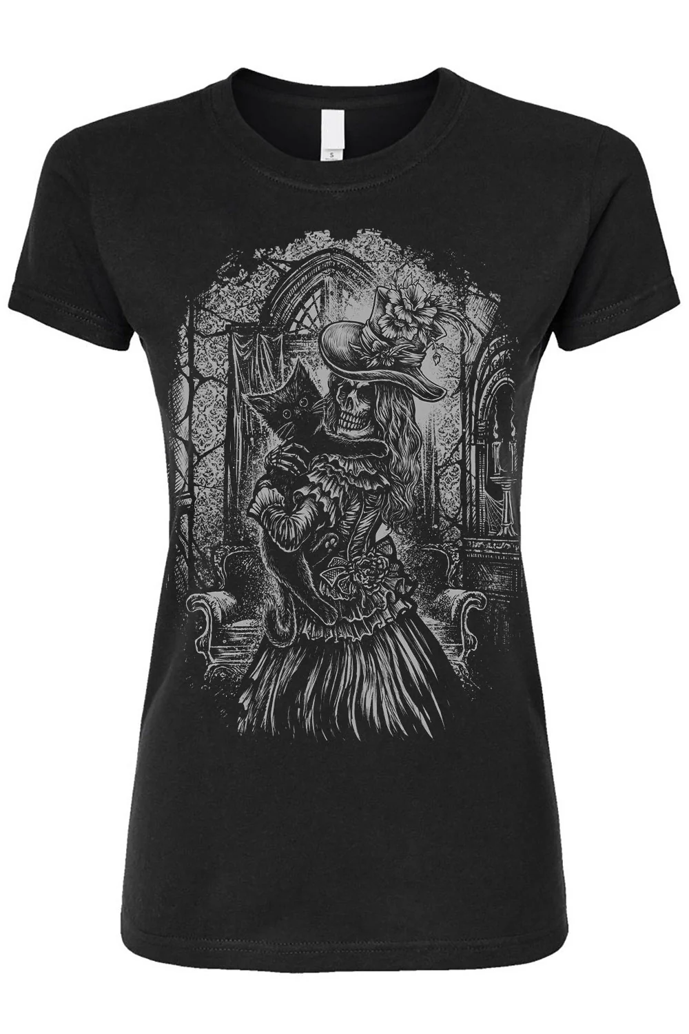 Victorian Cat Lady T-shirt - Image 3