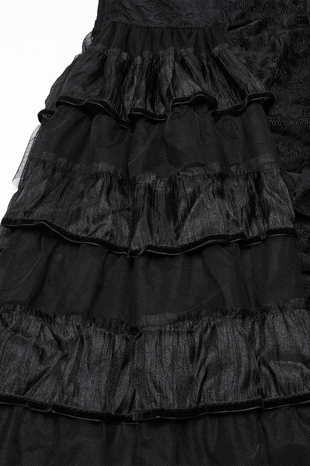 Victorian Gloom Layered Lace Dress - Image 8