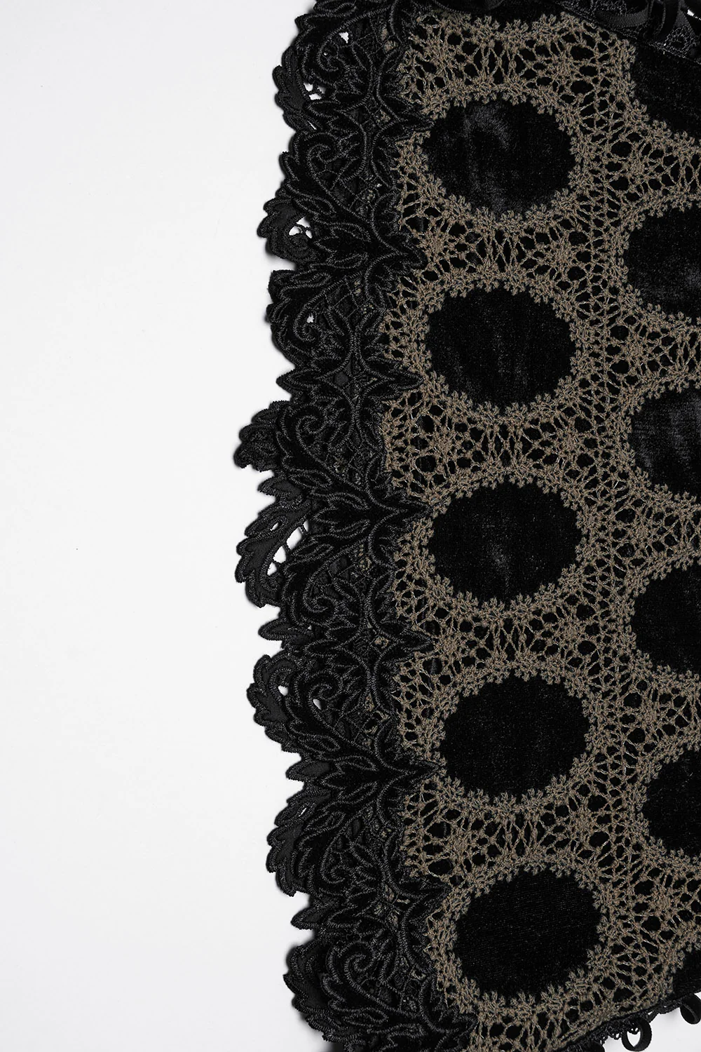 Victorian Shadows Embroidered Skirt [Black/Copper] - Image 11
