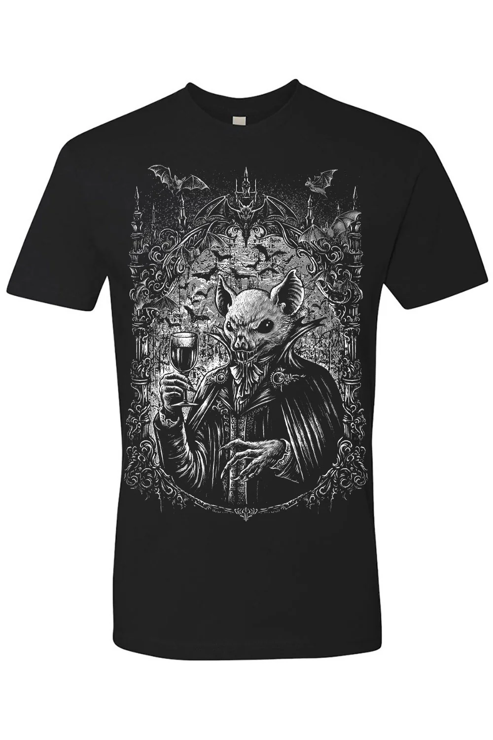 Victorian Vampire Bat T-shirt - Image 4