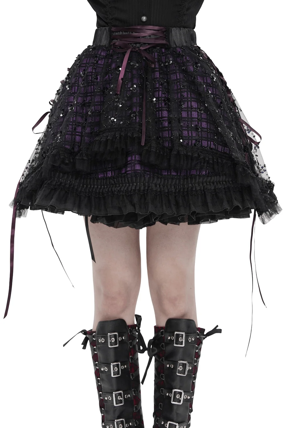Violet Starlight Mini Skirt - Image 2