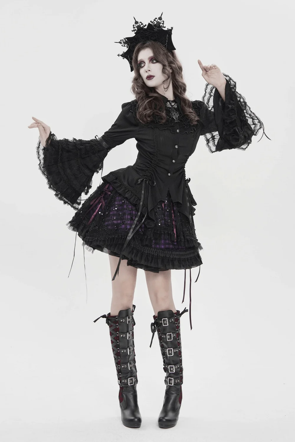 Violet Starlight Mini Skirt - Image 3