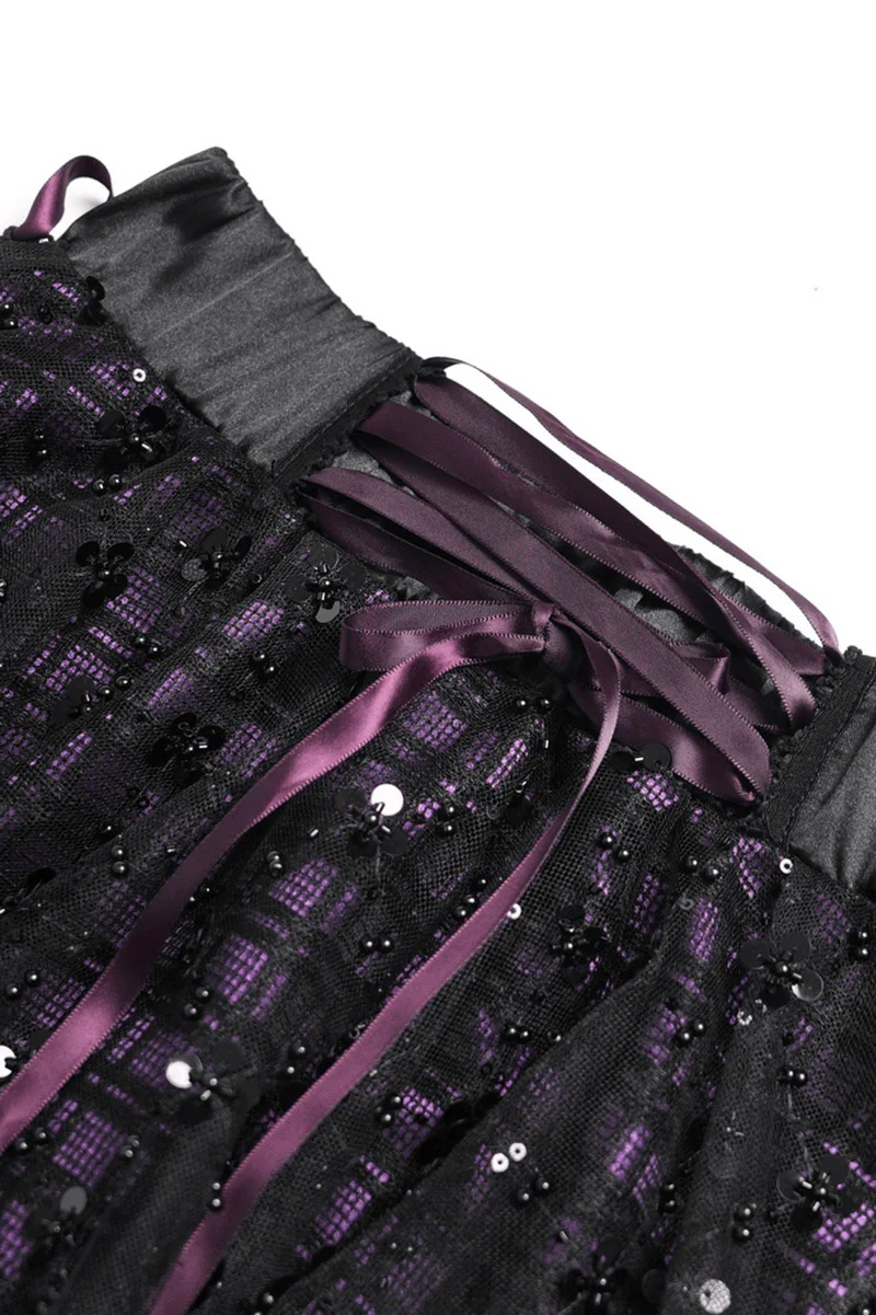 Violet Starlight Mini Skirt - Image 9