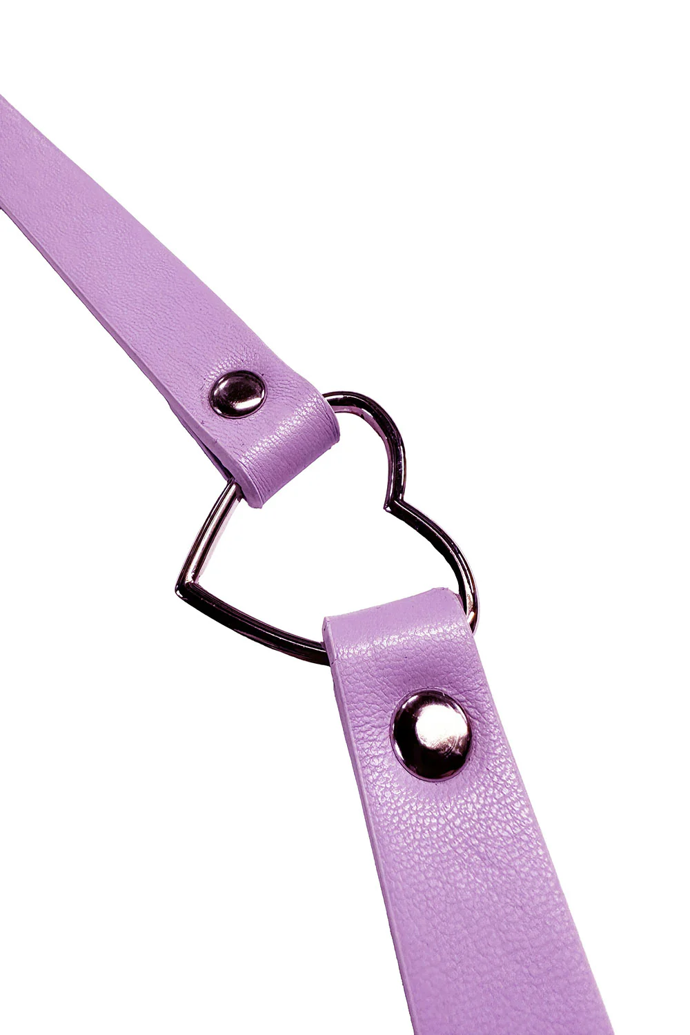 Violet Violence Heart O Ring Choker [PASTEL PURPLE] - Image 2