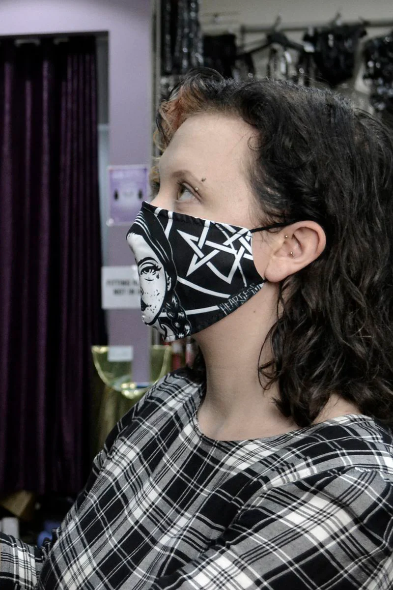 Wednesday Addams Occult Face Mask - Image 3