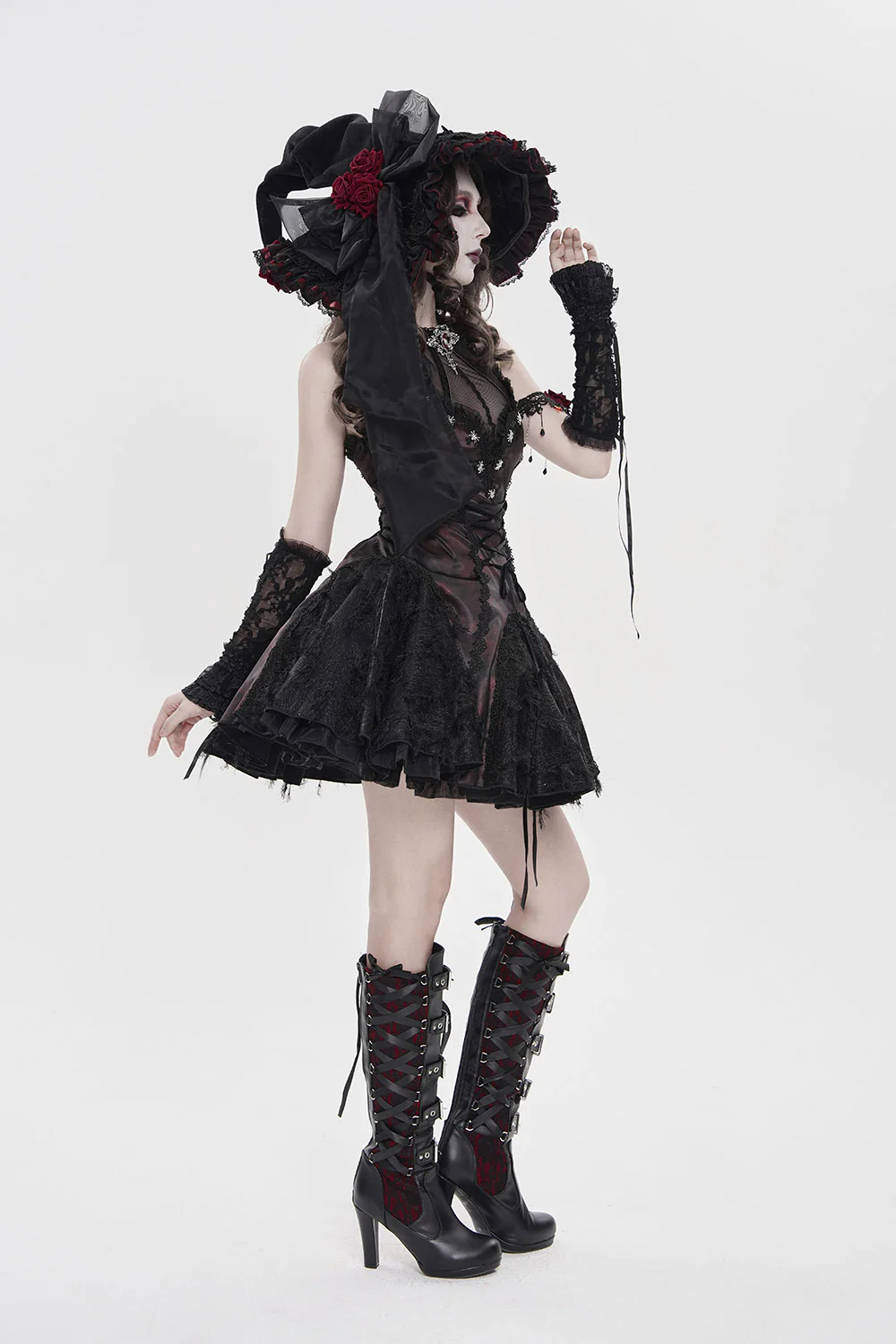 Whimsirose Wide Brim Witch Hat - Image 5