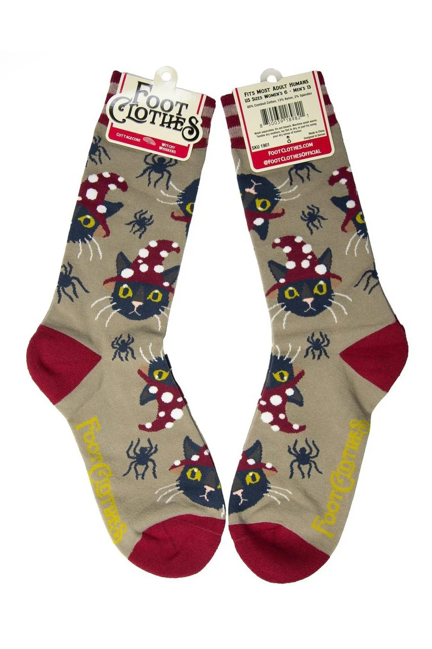 Witchy Whiskers Crew Socks - Image 2