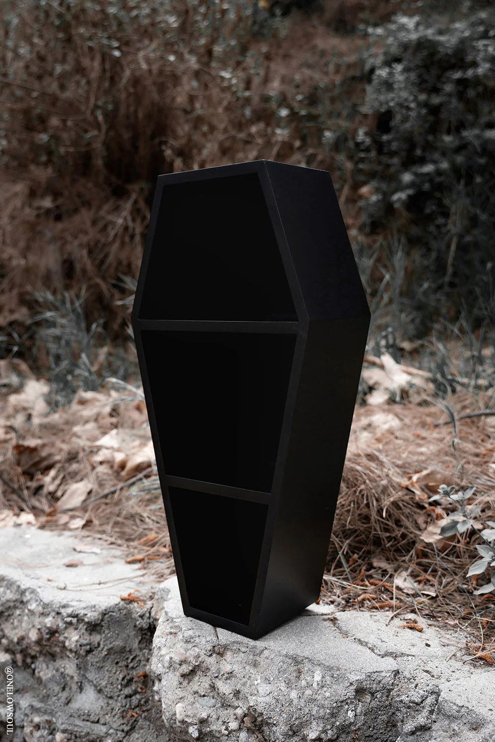 Deluxe Wood 20" Goth Coffin Shelf - Image 5