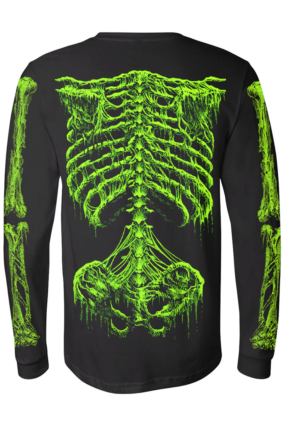 Zombie Rot Skeleton T-shirt [Monster Green] - Image 5