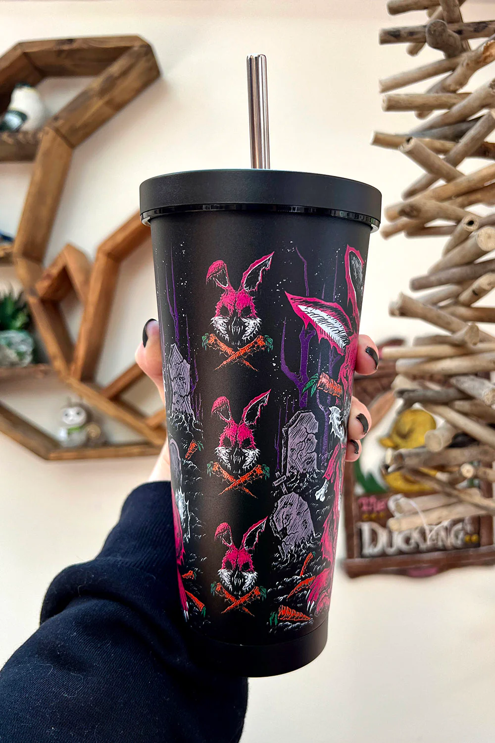 Zombunny Cold Brew Tumbler with Straw - Image 2
